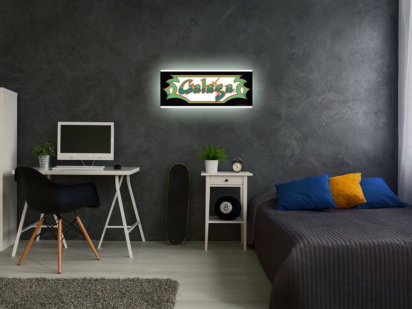 Arcade1up Galaga Light Up Wall Mounted Marquee (24in X 10in)