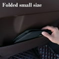 thumbnail image 5 of Car Storage Bag Foldable Multifunctional Leather Car Trash Can | Hanging Door Organizer | Space-Saving Design | Easy to Clean | Fits Small Spaces | 18.5x15.5x10cm | Beige or Gray, 5 of 6