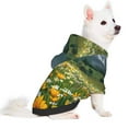 thumbnail image 2 of Honeii Mountain Daisy Meadow Print Small Dog Hoodies Pet Hooded Sweatshirts Fall Winter Puppy Cat Sweaters Warm Clothes for Small Dogs Outfits Costume-Medium, 2 of 7
