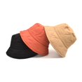 thumbnail image 4 of Charmgo Trucker Hat Clearance, Womens Solid Color Thickened Pot Cap Fall Winter Warm Thermal Windproof Bucket Fisherman Hat for Women for Girls Bucket Hat Baseball Cap, Sun Hats for Women Red, 4 of 4