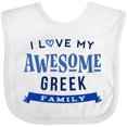 thumbnail image 3 of Inktastic Greek Family Pride Awesome Boys or Girls Baby Bib, 3 of 4