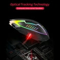 thumbnail image 4 of Graflsoa Ergonomic Wired Gaming Mouse with 4 DPI Settings, 7-Color RGB Lighting, and Optical Tracking - DI-105 Crackle Edition, 4 of 6