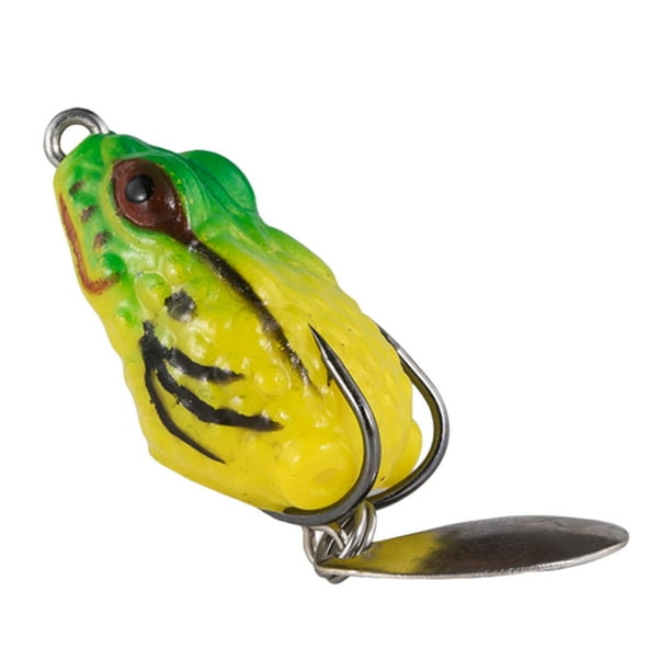 Artificial Frog Lure Metal Sequin Silicone Fishing Tackle Fishing