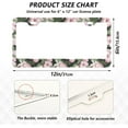 thumbnail image 2 of 2pcs Pink Hibiscus Camouflage License Plate Frame for Car Accessories Rustproof License Plate Cover with Screws for US Vehicles 12x6 Inch（561） Home Decor, 2 of 7
