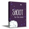 thumbnail image 1 of Awkward Styles Space Canvas Print Ready to Hang Picture Nursery Room Wall Art Kids Room Decor Shoot for the Moon Quotes for Kids Art Newborn Baby Room Wall Decor Space Wallpapers Made in USA, 1 of 7