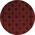 thumbnail image 1 of Ahgly Company Indoor Round Abstract Red Modern Area Rugs, 5' Round, 1 of 4