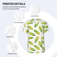thumbnail image 3 of Lsque Corns Pattern Mens Polo Golf Shirts Funny Graphics Shorts Sleeve Button Shirts Baseball T-shirt-4X-Large, 3 of 7