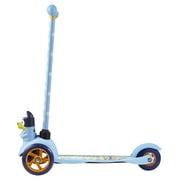 Bluey Ride-N-Glide Buddies 3D Toddler Scooter, 3 Wheel Kick Scooter for Kids Ages 3+, Blue