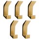 thumbnail image 1 of 5 Piezas Ganchos para Toallas Ganchos de Pared Ganchos para Ropa de Pared de Acero Inoxidable, Inoxidables, Ganchos para Baño Inodoro Toallero Cocina Oficina Ropa Ganchos para Niños Ormromra 2035027-1, 1 of 8
