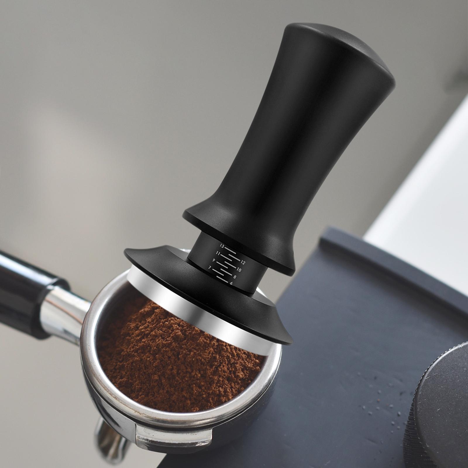 Calibrated Espresso Tamper Premium Barista Espresso Tamper With Calibrated  Spring Loaded, Coffee Tamper With Flat Stainless Steel Base Coffee Tools  Coffee Accessories Black Silvery - Temu