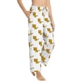 thumbnail image 2 of Xecao Leopard Print Women's Straight Lounge Pajama Pants: The Epitome of Relaxed Sleepwear, 2 of 9