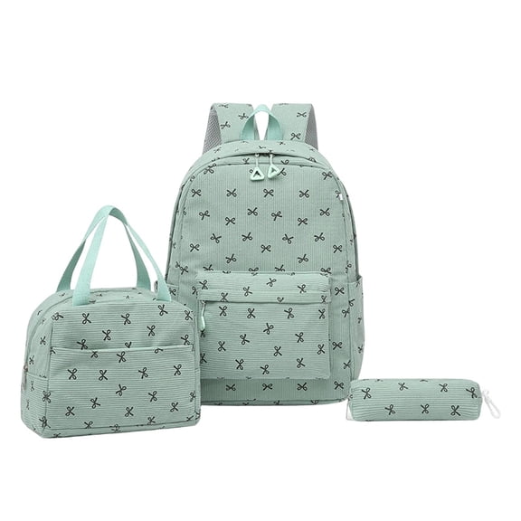 Student Backpack for School Season Three Piece Combination With Large Capacity Double Shoulder Back Design And Functional Lunch
