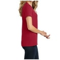 thumbnail image 3 of Yellow Rooster Womens Short Sleeve Comfort Core Blend T-Shirt Red L, 3 of 4