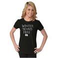 thumbnail image 4 of North Dakota Always Winter Funny ND Womens Slim Fit Graphic Tee Brisco Brands X, 4 of 5