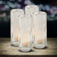 thumbnail image 4 of Serene Spaces Living Slim Clear Ribbed Glass Votive Holder, Christmas, Home Décor, Pack of 24, 4 of 6