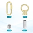 thumbnail image 3 of M10 Fine Thread Lamp Female Loop Holder with M12 Adapter Chain Quick Link, 44 lbs Load Gold Tone Pack of 2, 3 of 7