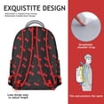 thumbnail image 5 of Floral Cherry Print Backpack for Women, Large Laptop Bookbag for School College, Durable Work Backpack with Laptop Sleeve, Spacious Daypack for Commute Travel Gift, 5 of 6