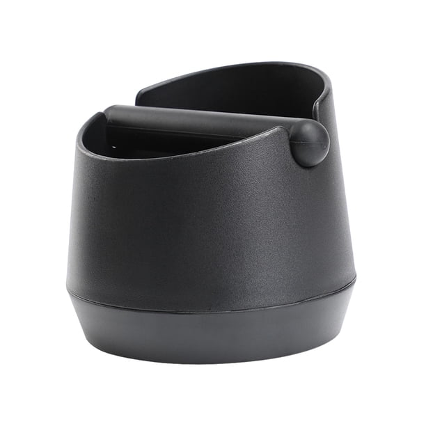 Caja de café con efecto de , accesorios para máquina de café expreso, base estable con barra de desmontable, contenedor de basura para café Negro
