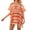 Orange, variant on Swimsuit Coverup For Women Short Sleeve Loose Hollow Knit Bathing Suits Cover Ups Summer Beach Swimwear Vacation Outfits Orange One Size