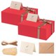 thumbnail image 1 of Cajas de regalo LIFELUM, paquete de 2 unidades, 35 x 21 x 11 cm, tapa magnética, color rojo, 1 of 6