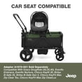 thumbnail image 7 of Open Box Jeep Evolve Jxp All-terrain 2-seater Stroller Wagon by Delta Children, Black w/ Green, 7 of 7