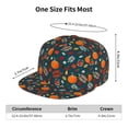 thumbnail image 6 of Easygdp Autumn with Pumpkins Baseball Cap with Adjustable Flat Suitable for Head Circumference 22.4-23.6 in, 6 of 9