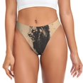 thumbnail image 1 of Balery Child And Lion Sketch Tangas de Algodón para Mujer con Estampado – Ropa Interior Sexy, Transpirable, G-string-3X-Large, 1 of 6