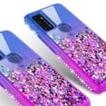 thumbnail image 4 of AT&T Radiant Max 5G Case / Fusion 5G Case / Cricket Dream 5G Case / Innovate 5G Case Liquid Glitter 360 Degree Protection Phone Case Cover w/Screen Protector - Purple/Blue, 4 of 5