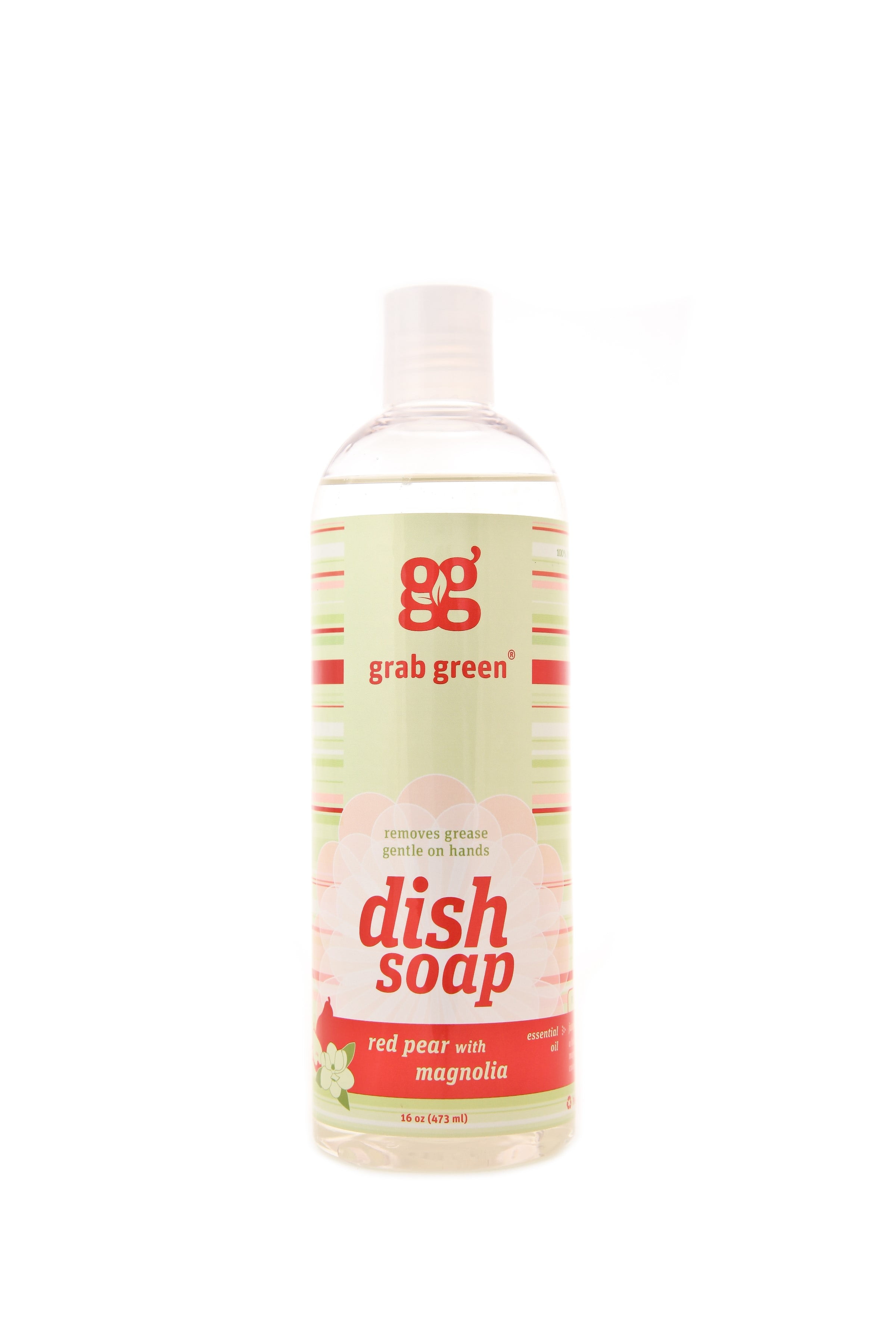 GRABGREEN: Red Pear with Magnolia Dish Soap, 16 oz