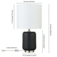 thumbnail image 7 of Evelyn&Zoe 15" Modern/Contemporary Mini Lamp with White Drum Linen Shade, 7 of 7
