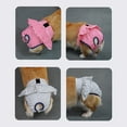 thumbnail image 6 of Pebbuoy Dog Menstrual Pants Female Dog Sanitary Pants Dog Period Panties Breathable Stripe Pattern Prevents Soiling Harassment Female Dog Diaper Briefs for Untrained Puppies, 6 of 8
