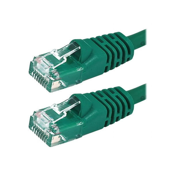 Monoprice - Câble de Raccordement - RJ-45 (M) à RJ-45 (M) - 3 Pi - UTP - CAT 5e - Sans Accrochage, Toronné - Vert