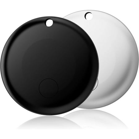 Air Tracker Tag for Android, IP65 Waterproof Smart Tag & Item Finder | Ultra-Long Battery | Works with Google Find My Device | Find Keys/Wallet/Car (2026 New Model) (Black+White-2P)