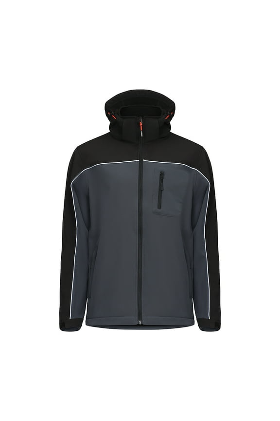 - Soft Shell Jacket - Grey/Black (Size X Large - 1 Each)