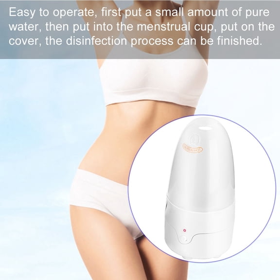 Esterilizador de Copa menstrual de desinfección rápida, Eliminador de Bacterias, Fácil Operación, Diseño Exquisito, Peso Ligero, Portátil, Para Una Mensación