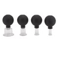 thumbnail image 1 of 4 Pcs Glass Fire Cupping Jars Glass Cupping Set for Body Face Leg Arm Back Shoulder Muscle and Joint Pain, 1 of 5