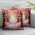 thumbnail image 3 of Creowell Flowers Pathway Trees Pillow Covers for Couch Sofa Indoor Outdoor 1PC High-Quality Decorative Pillow Case 12x12in, 3 of 5