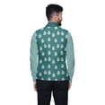 thumbnail image 3 of Atasi Printed Nehru Jacket Mens Bandhgala Ethnic Jacket Party Wear Wedding Clothing-Large, 3 of 3