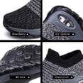 thumbnail image 4 of Women's Walking Shoes Sock Sneakers Mesh Slip On Air Cushion Nurse Shoes Platform Loafers, 4 of 5