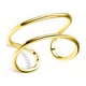 thumbnail image 4 of Anillos de mujer Sonducket para niñas fiesta de compromiso de boda aleación abierto ajustable plata Oro, 4 of 6