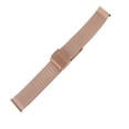 thumbnail image 4 of Correa de reloj de malla de acero inoxidable, accesorio de repuesto de correa de reloj tejida para hombres y mujeres, oro rosa de 0,87 pulgadas, 4 of 10
