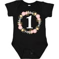 thumbnail image 3 of Inktastic 1st Birthday Rose Flower Wreath Girls Girls Baby Bodysuit, 3 of 5