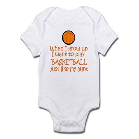 

CafePress - Basketball...Just Like AUNT Infant Bodysuit - Baby Light Bodysuit