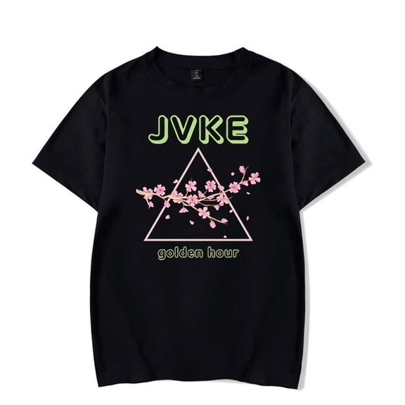 JVKE Golden Hour Album T-shirt Hip-hop Short Sleeve Men Women Streetwear Tee Shirt