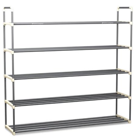 Home-Complete HC-2104 Shoe Rack with 5 Shelves-Five Tiers for 30 Pairs
