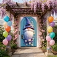 thumbnail image 2 of A Spring Festival Door Curtain Hanging Decor With Bunny And Egg Pattern Polyester Fabric For Holiday Party Background 70.87 Inches High, 2 of 7