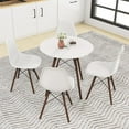 thumbnail image 3 of GVN Dining Room Table Set,Dining Table Set,5 Pieces Dining Table Set With Solid Wood Leg-Beige, 3 of 13