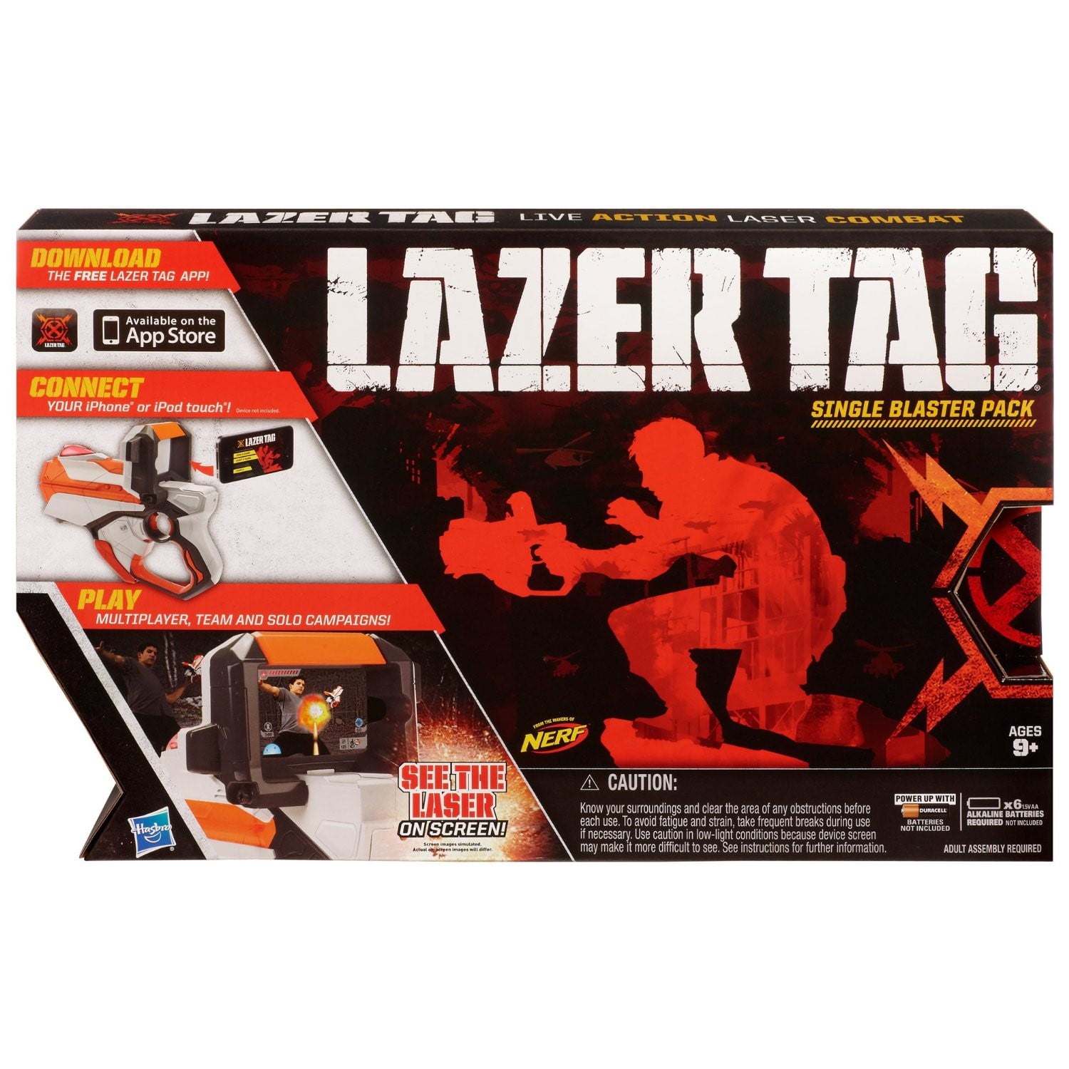 Lazer Tag Single Blaster Pack, White 