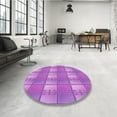 thumbnail image 4 of Ahgly Company Machine Washable Indoor Rectangle Transitional Violet Purple Area Rugs, 5' x 8', 4 of 7