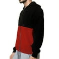 thumbnail image 4 of Fengactive Men's Long Sleeve Hoodie Color Block Zip Up Athletic Workout Hooded Sweatshirt Jacket Pullovers, 4 of 6